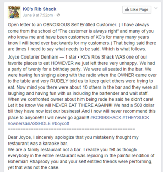 Illustration for article titled Restaurant Owner Flames Customer on Facebook After Bad Yelp Reviews